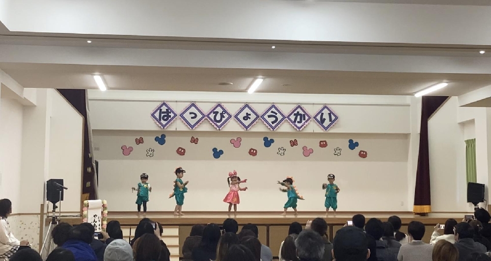 発表会がありました✨０・１・２歳の部✨