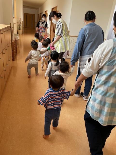 今日のほし・にじ・そら組（０・１・２歳児）さん