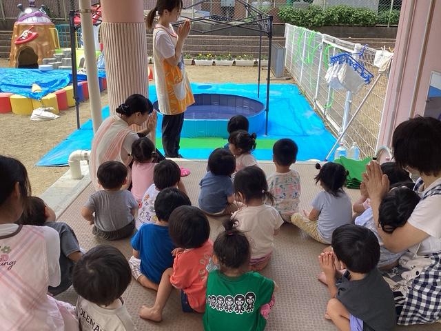 プール開き🌻（０・１・２歳児）