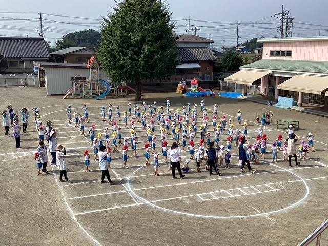 運動会の予行練習